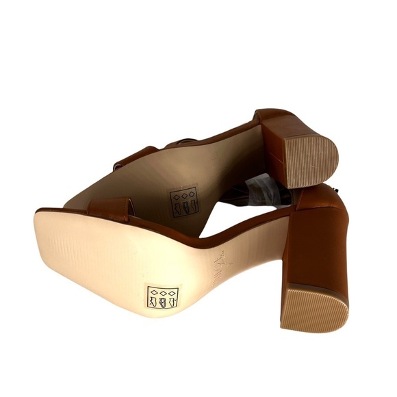 Rouge Women's Square Toe Block Heel Sandals - Various Sizes - Picture 5 of 6